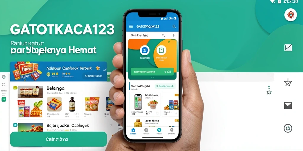 Tampilan antarmuka GATOTKACA123 dengan fitur Cashback yang menarik.