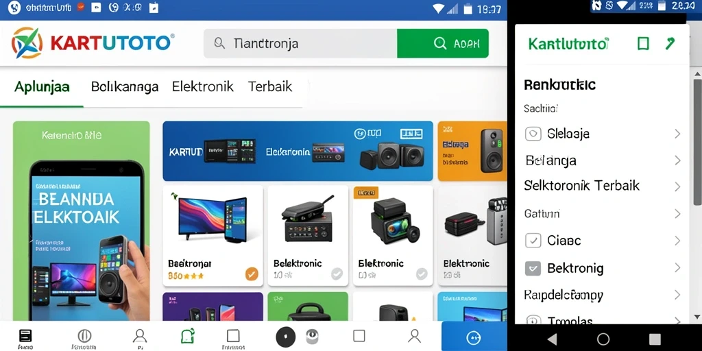 Tampilan antarmuka KARTUTOTO yang user-friendly dan menarik.