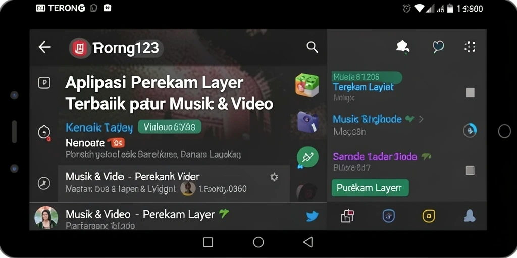 Tampilan antarmuka perekam layar TERONG123 yang sederhana dan fungsional.